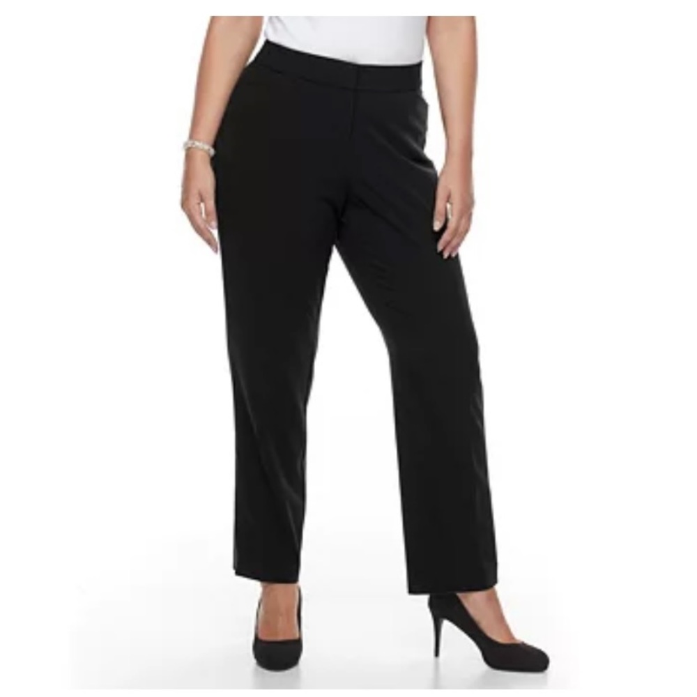 Croft & Barrow Size 18 Womens Stretch Black Pants